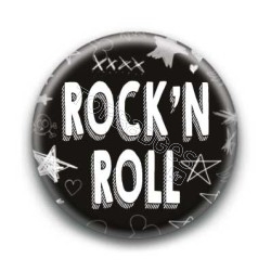 Badge Rock'N Roll Blanc