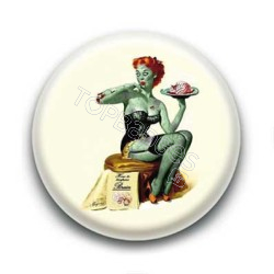 Badge Zombie Pin Up