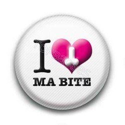 Badge : I love ma bite