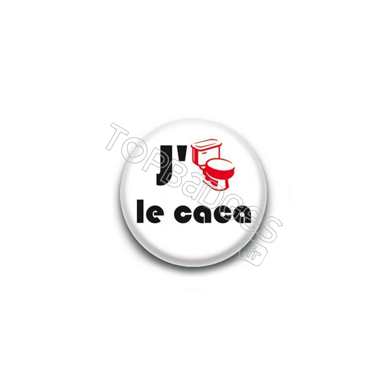 Badge J'aime le caca