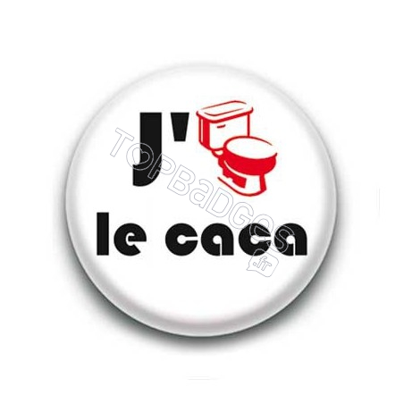 Badge J'aime le caca