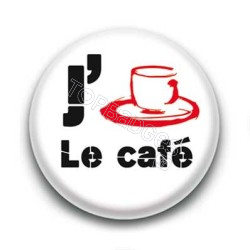 Badge J'aime le café