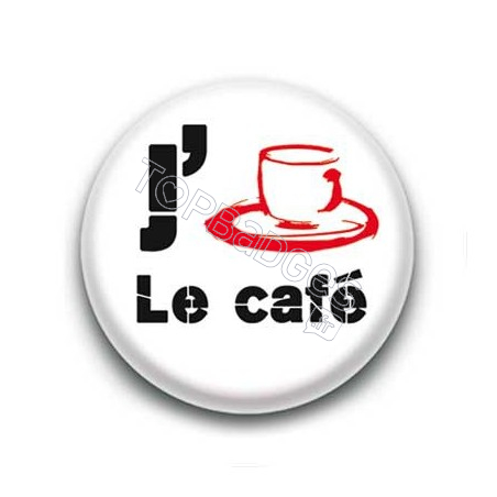 Badge J'aime le café