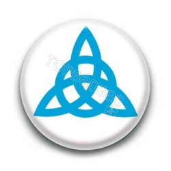 Badge Triquetra Bleu