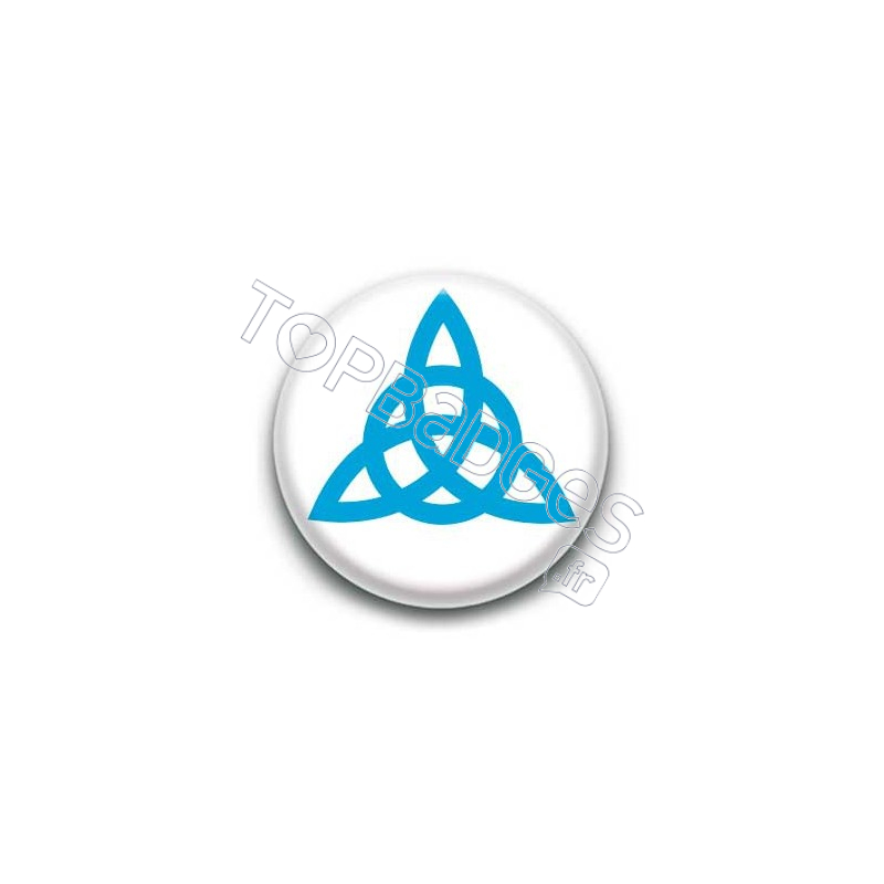 Badge Triquetra Bleu