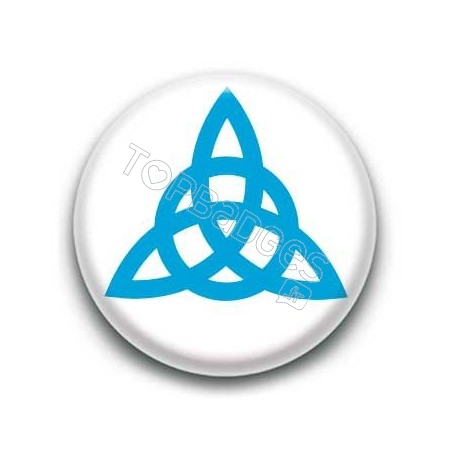 Badge Triquetra Bleu