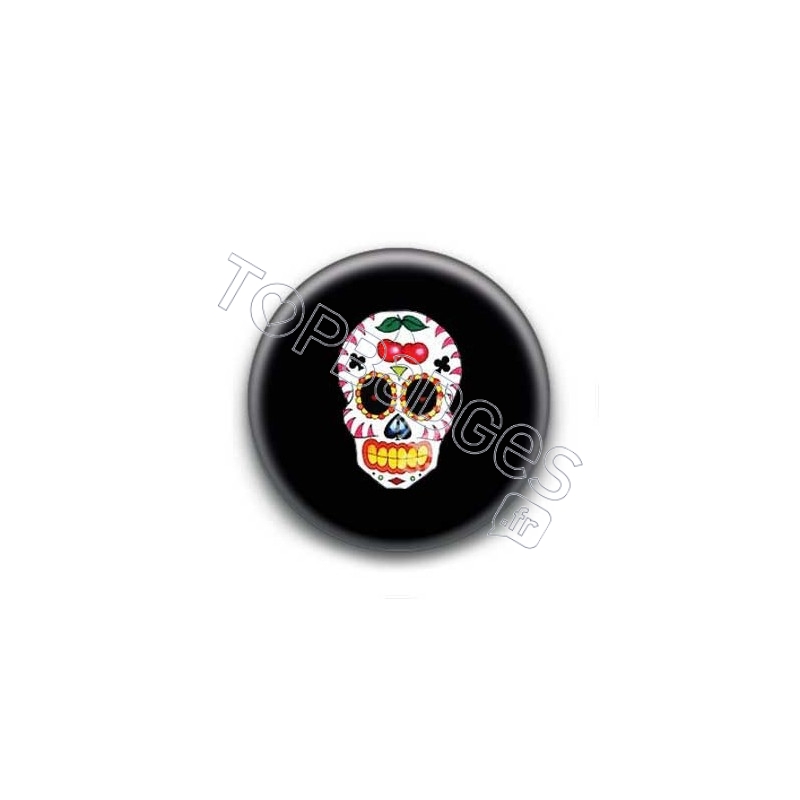 Badge Crâne Mexicain