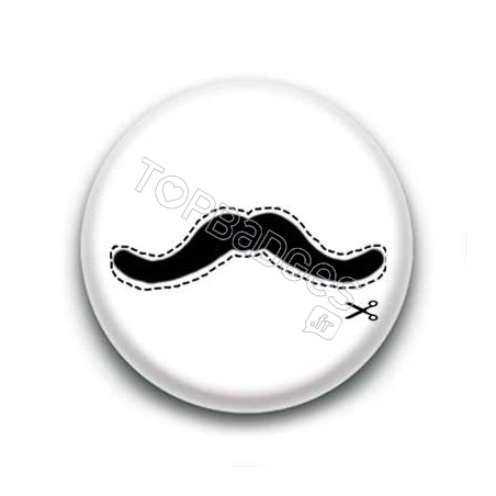 Badge Moustache A Découper